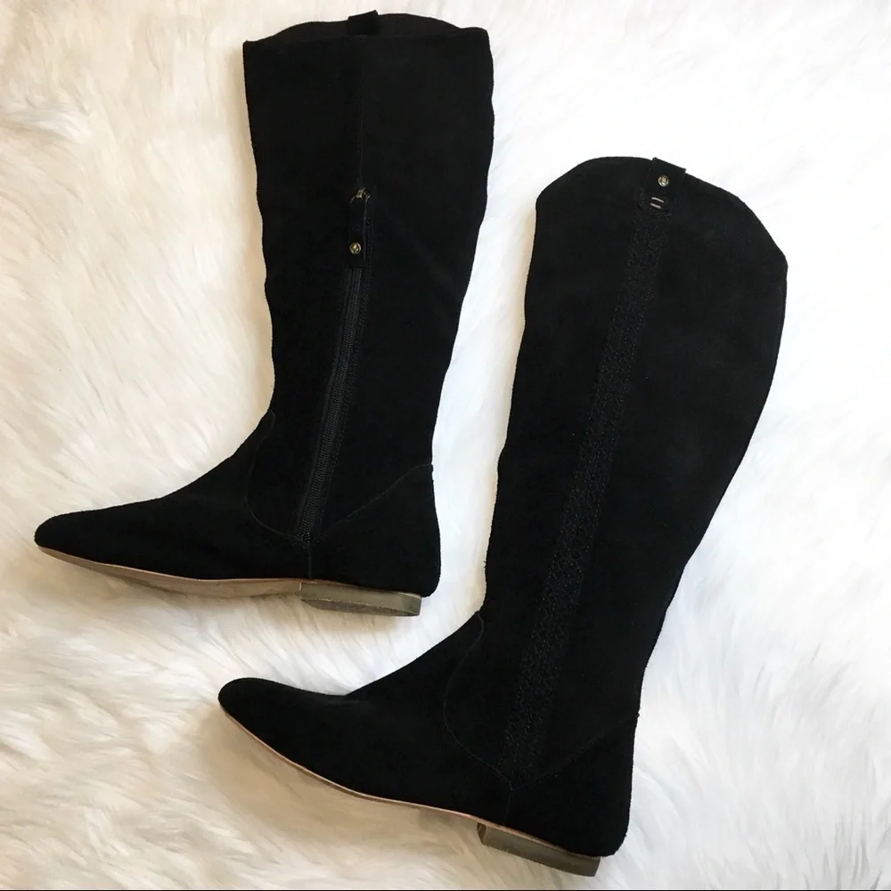 Reef | Arabian Braid Black SuedeTall Boots